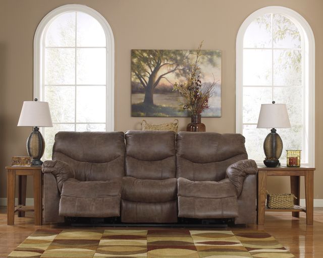Signature Design by Ashley® Alzena Gunsmoke Reclining Sofa-2
