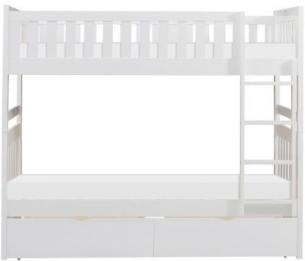 Homelegance® Galen White Youth Twin/Twin Storage Bunk Bed-2