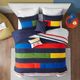 Olliix by Urban Habitat Kids Morris Multi Twin Stripe Printed Comforter Set-0