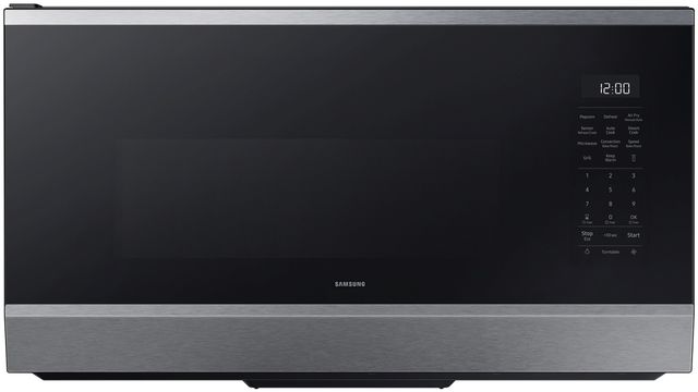 Samsung 1.7 Cu. Ft. Stainless Steel Smart Over the Range Microwave with No-Preheat Air Fry Max & Convection-0