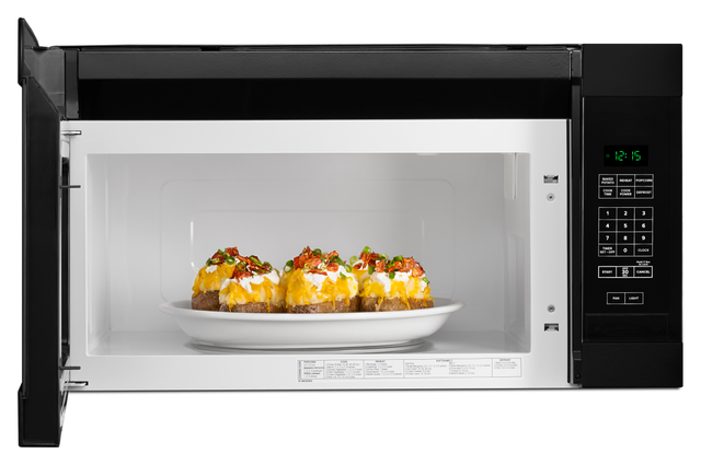 Amana® 1.6 Cu. Ft. Black Over The Range Microwave-3