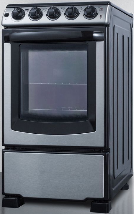 Summit® 20" Black Slide-In Electric Range-1