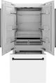 ZLINE Autograph Edition 36" 19.6 Cu. Ft. White Matte Built-In French Door Refrigerator-1