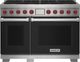 Wolf® 48" Black Pro Style Dual Fuel Range-0