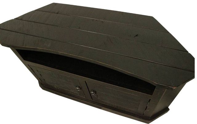 American Heartland Manufacturing Rustic 50" Curve Corner Shutter TV Stand-1