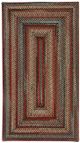 Capel Rugs Americana Black 4' x 6' Concentric Rectangle Rug-0