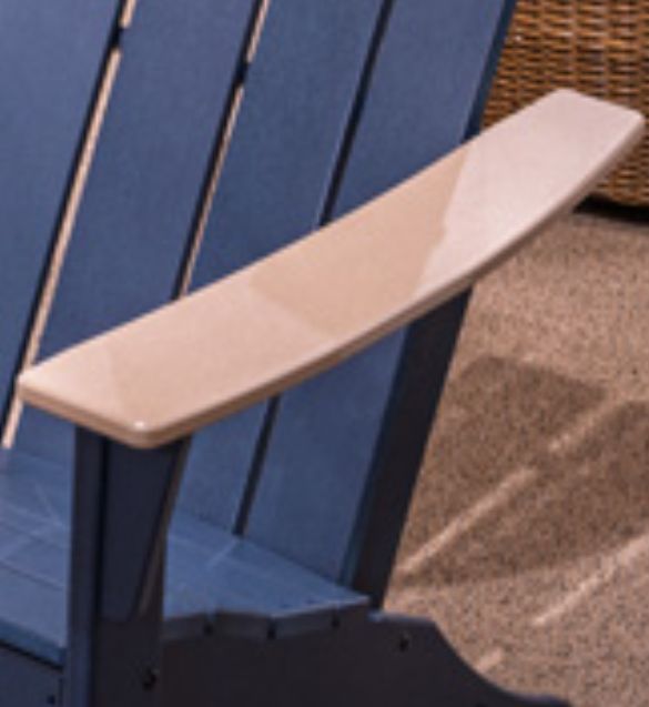 Signature Design by Ashley® East Beach Driftwood/Navy Blue Outdoor Adirondack Chair-2