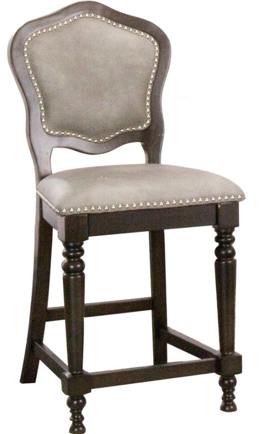 Cramco Vegas 3-Piece Distressed Gray Counter Height Game Table-2