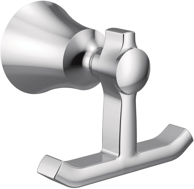 Moen® Flara™ Chrome Double Robe Hook-0