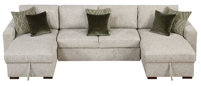 Homelegance® Isla 3-Piece Sage Sand Reversible Chaise Sectional-2