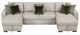 Homelegance® Isla 3-Piece Sage Sand Reversible Chaise Sectional-2