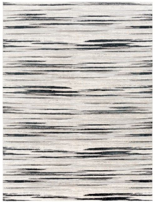 Surya Impulse Black/Cream 4'x6' Area Rug-1