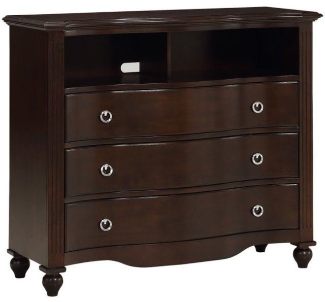 Mazin Furniture Meghan Espresso Youth Media Chest-1