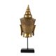 A & B Home Bronze 7" Buddha Head Statue-4