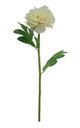 A & B Home White Fabric Peony Stem-1
