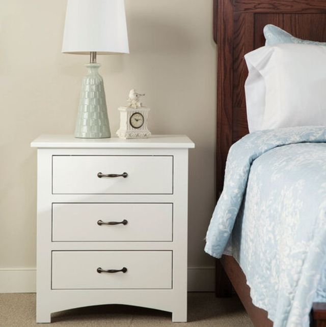 Country Classic Collection Customizable Mission 3-Drawer Nightstand-2