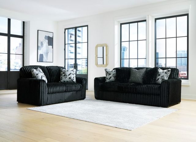 Signature Design by Ashley® Midnight-Madness 2-Piece Onyx Small Spaced Sectional-1