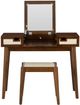 Linon Cammie 2-Piece Walnut Vanity Mirror Set-2