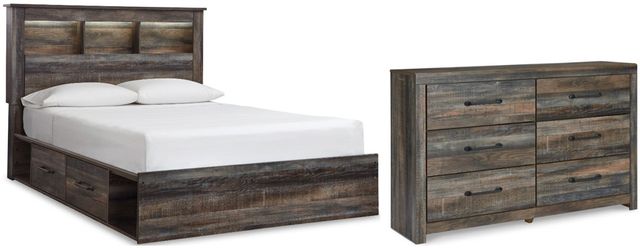 Signature Design by Ashley® Drystan 2-Piece Multi Full Youth Storage Bed Set