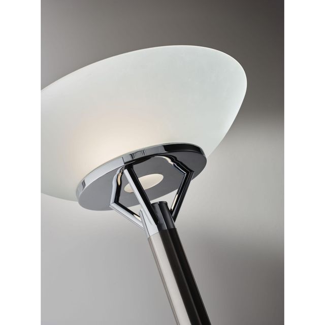 Adesso® Expo Brushed Steel 300W Torchiere-1