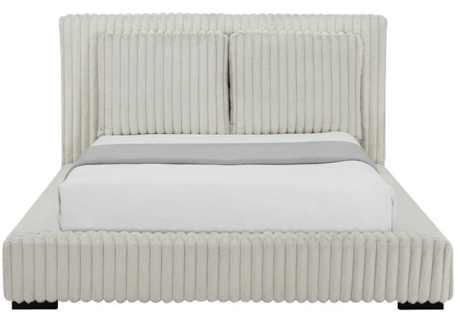 Legends Home Lotus Marcus Alabaster King Upholstered Platform Bed-1