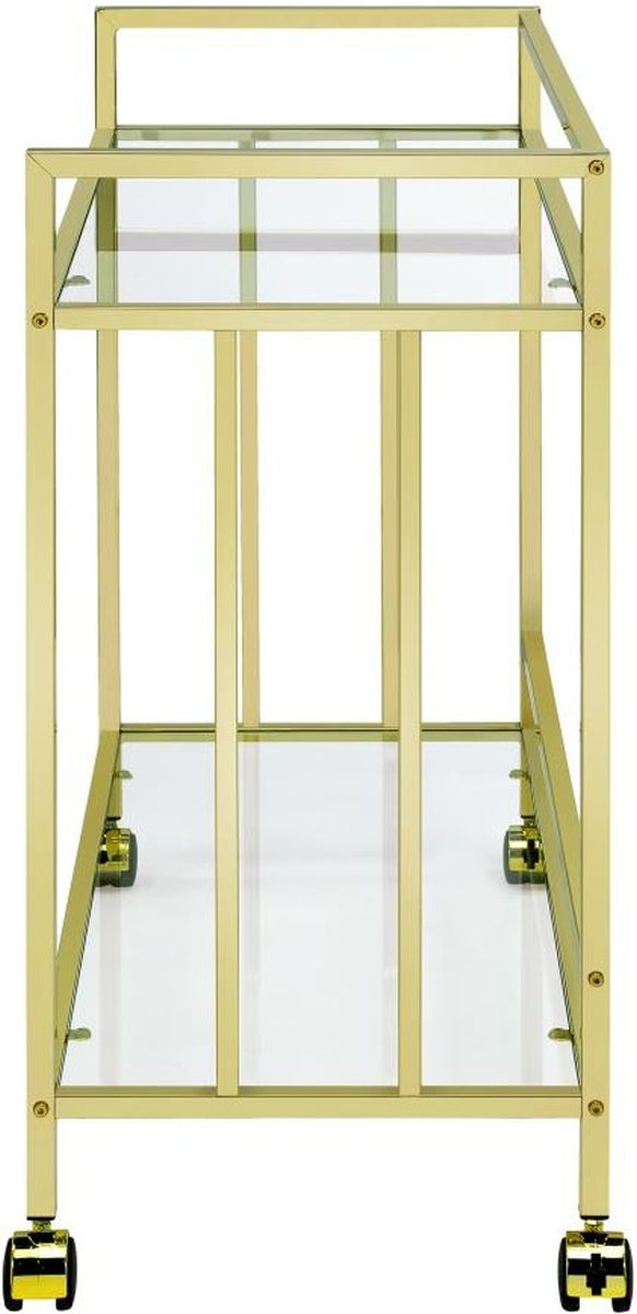 Coaster® Cara Brass Bar Cart-2