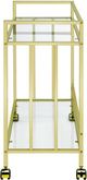 Coaster® Cara Brass Bar Cart-2
