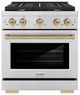 ZLINE Autograph Edition 30" Stainless Steel Pro Style Gas Range-0
