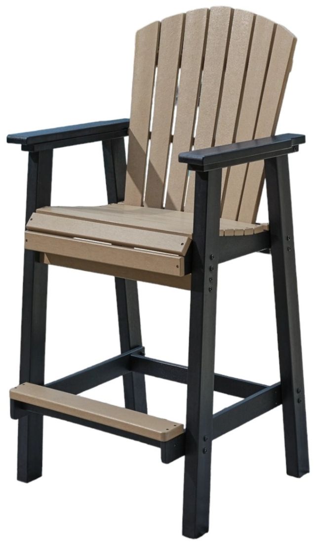 Signature Design by Ashley® Fairen Trail 5-Piece Black/Driftwood Outdoor Bar Dining Set-4