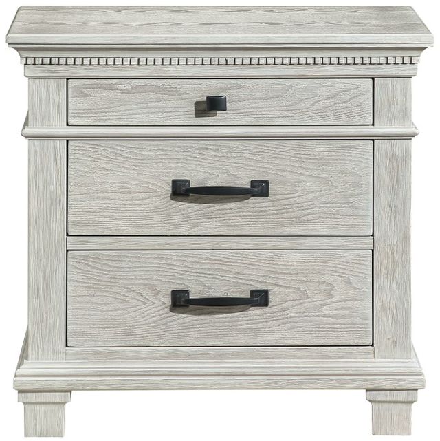 New Classic® Home Furnishings Silver Sands 4-Piece Gray King Panel Bedroom Set-4