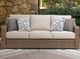 Signature Design by Ashley® Laguna Heights Beige/Gray Fabric/Resin Wicker Outdoor Sofa-1