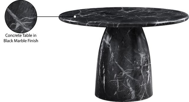 Meridian Furniture Cosenza Black 49" Indoor/Outdoor Concrete Dining Table-4