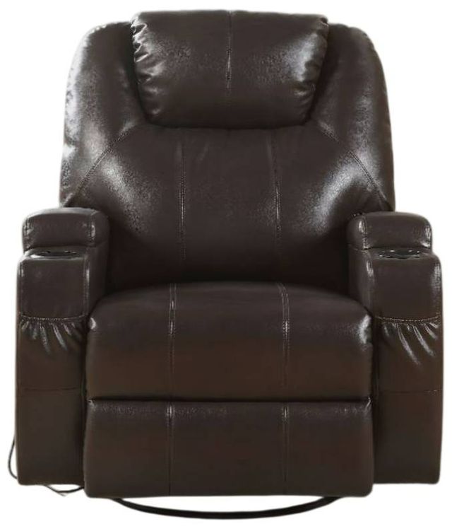 ACME Furniture Waterlily Brown Manual Rocker Recliner with Swivel-3