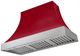 AGA Cascade 48" Piccadilly Red Wall Mounted Range Hood  with Brushed Nickel Trim-0