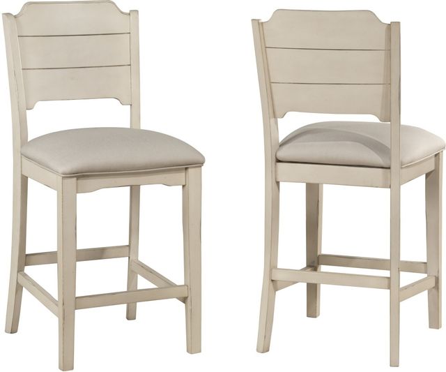 HH2 Home Clarion 5-Piece Two-Tone Round Counter Height Dining Set with Open Back Stools-2
