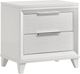 Crown Mark Cressida White Nightstand-0