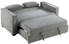 Homelegance® Alta Gray Convertible Studio Sofa with Pull-out Bed