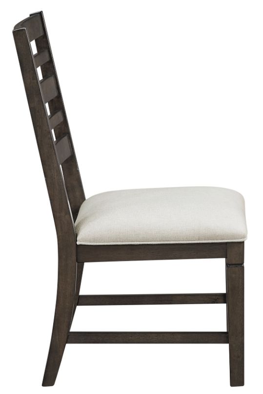 Homelegance® Victoria Beige/Dark Espresso Side Chair-3