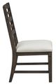 Homelegance® Victoria Beige/Dark Espresso Side Chair-3