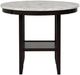 New Classic® Home Furnishings Celeste Marble Top Round Dining Table with Espresso Base-2