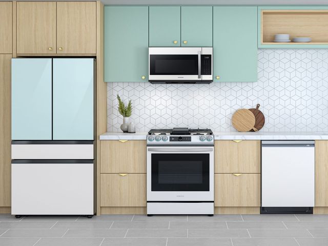 Samsung Bespoke 1.9 Cu. Ft. White Glass Over The Range Microwave-1