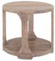 International Furniture Direct White Balam Ivory White End Table-1