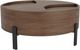 Riverside Furniture Nova Asbury Walnut Cocktail Table with Dark Bronze Base-0