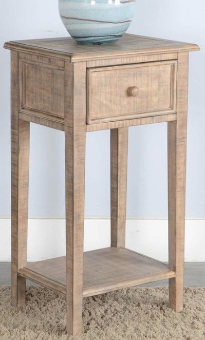 Sunny Designs™ Beach Pebble Side Table with Drawer-3