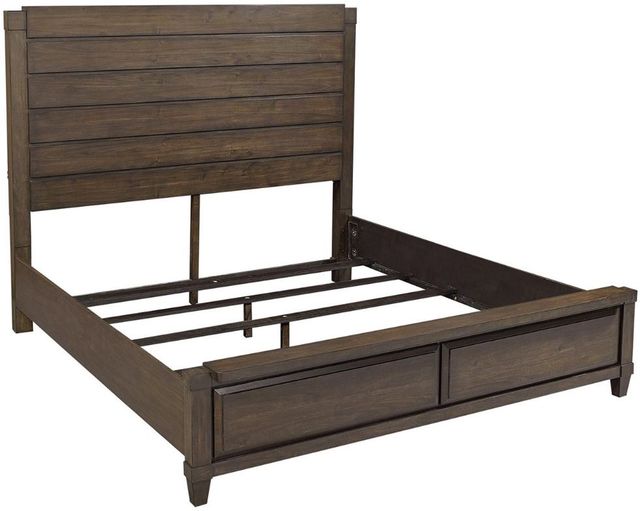 aspenhome® Easton Burnt Umber King Panel Bed-1