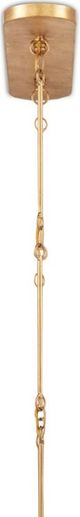 Currey & Company Grand Lotus Comtemoprary Gold Leaf/Sugar White Chandelier-4