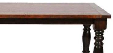 Members Amish Customizable Heritage Woodcrafters Settlers 42" x 60" Extendable Dining Table with 2-Leaves-1