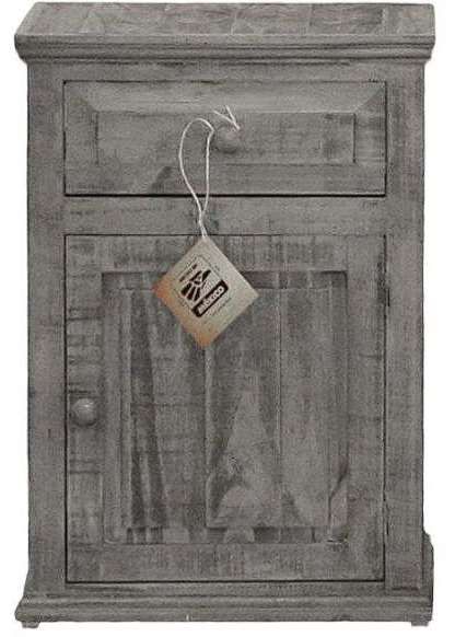 Million Dollar Rustic Econo Charcoal Gray Nightstand-0