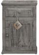 Million Dollar Rustic Econo Charcoal Gray Nightstand-0