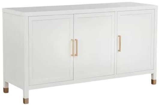 Bassett® Furniture Tidewater Hampton White 3-Door Credenza-0